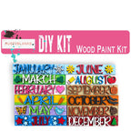 a picture of a wooden paint kit for kids