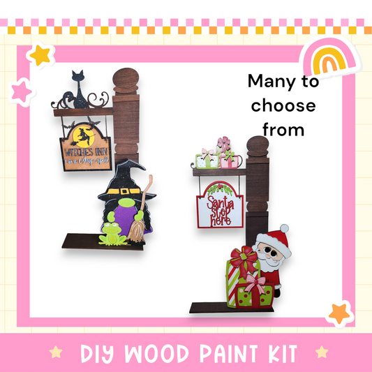 a diy wood paint kit for halloween decorations