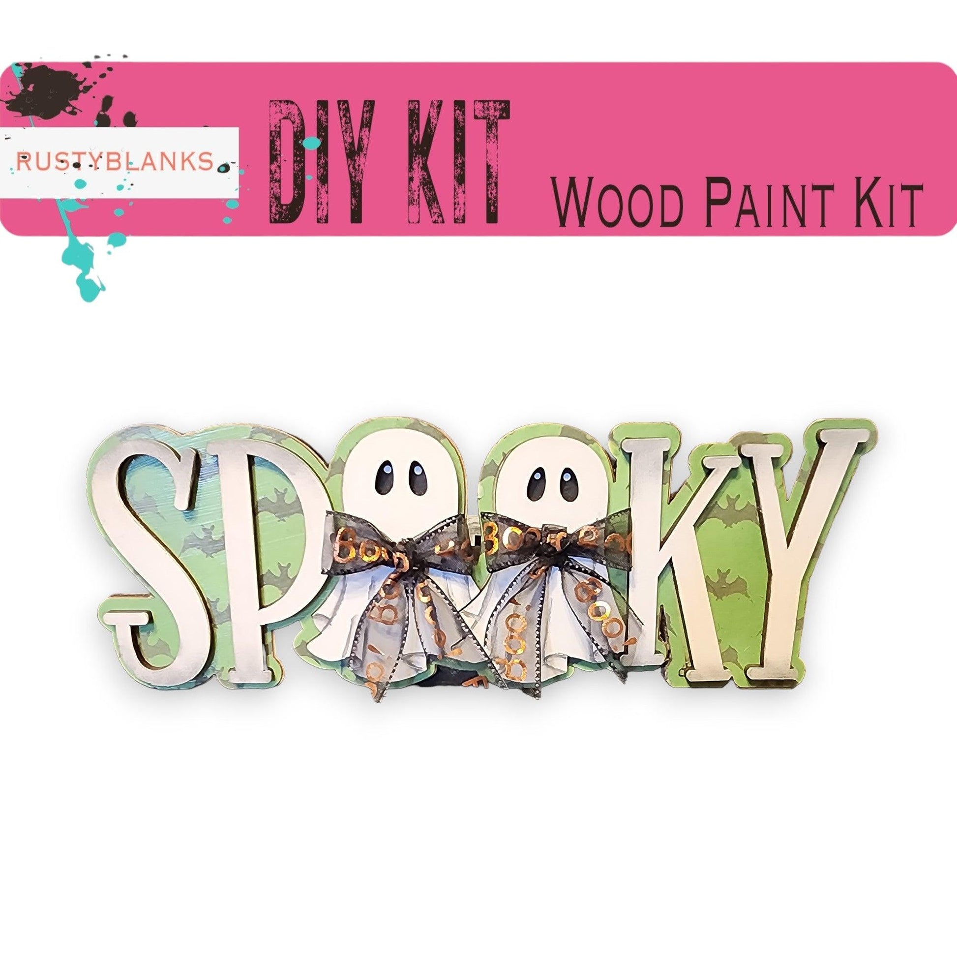 the word spooky is made out of wood