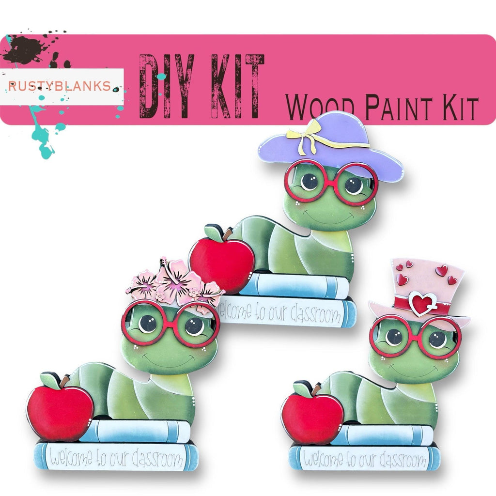 a set of three stickers of a turtle with glasses and a hat
