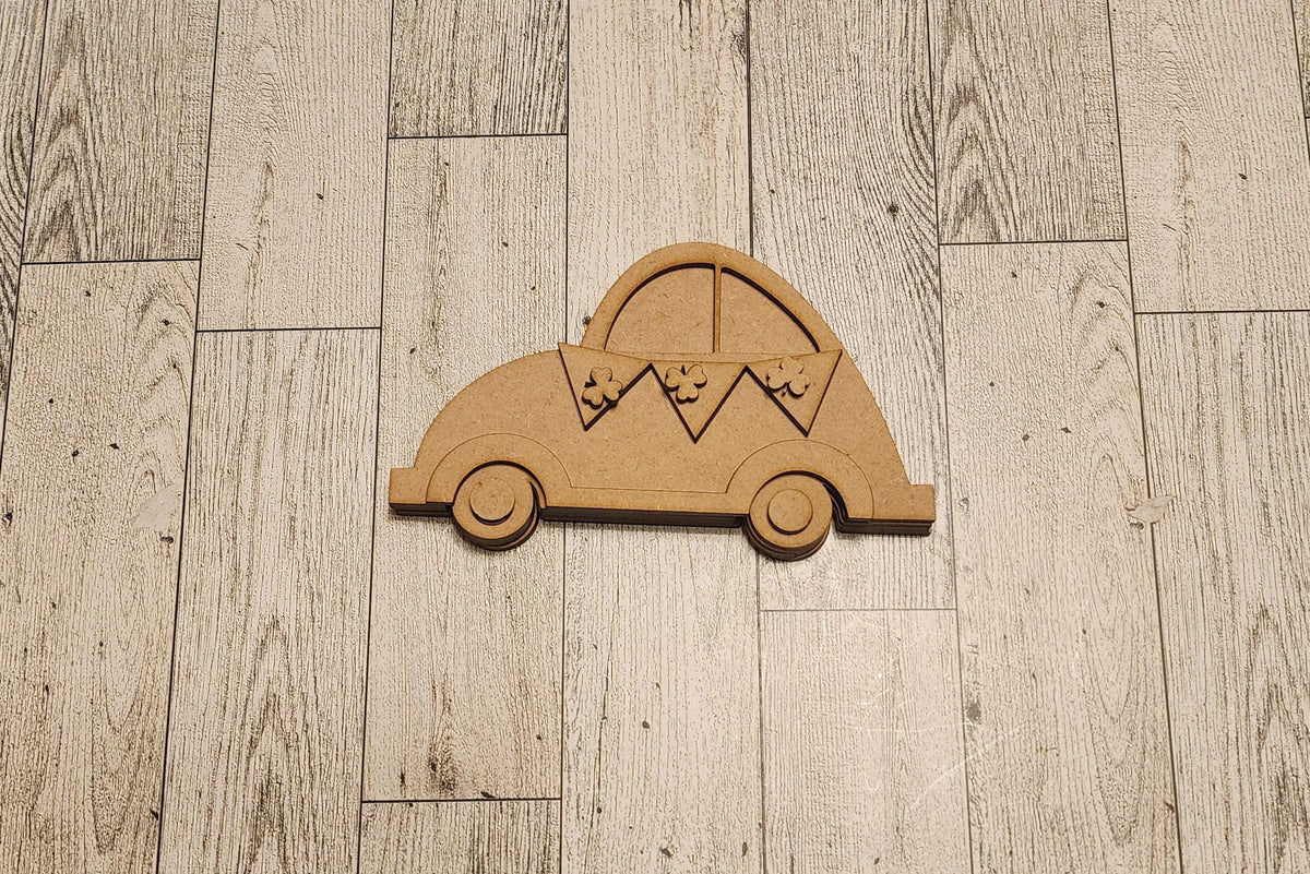 St Patricks Bug  Car |  Beetle, DIY Wood Blank product image 3 from The Rustic Farmhouse