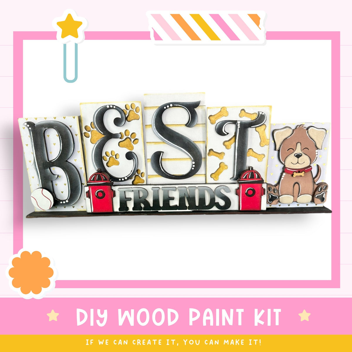 a wooden sign that says best friends with a dog on it
