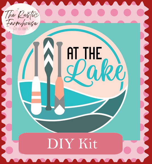 At the Lake Door Hanger DIY - RusticFarmhouseDecor