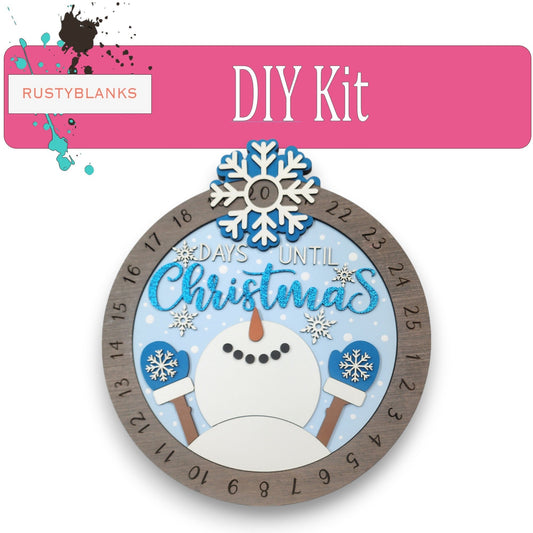 Christmas Snowman Kit - DIY Holiday Countdown Calendar & Festive Craft Project