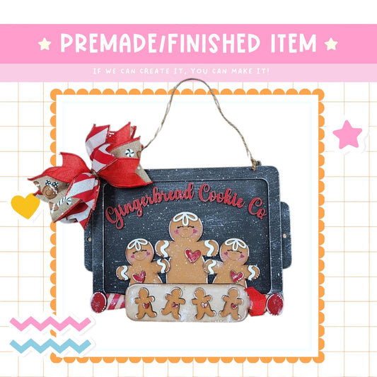 a picture of a gingerbread cookie co sign