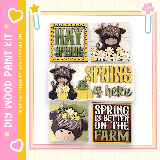 The image is a collage of four images featuring a cow and flowers, with text overlaying the images.