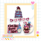 a picture of a cake with a gnome on it
