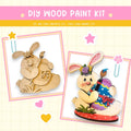 a picture of a bunny and a rabbit on a skateboard