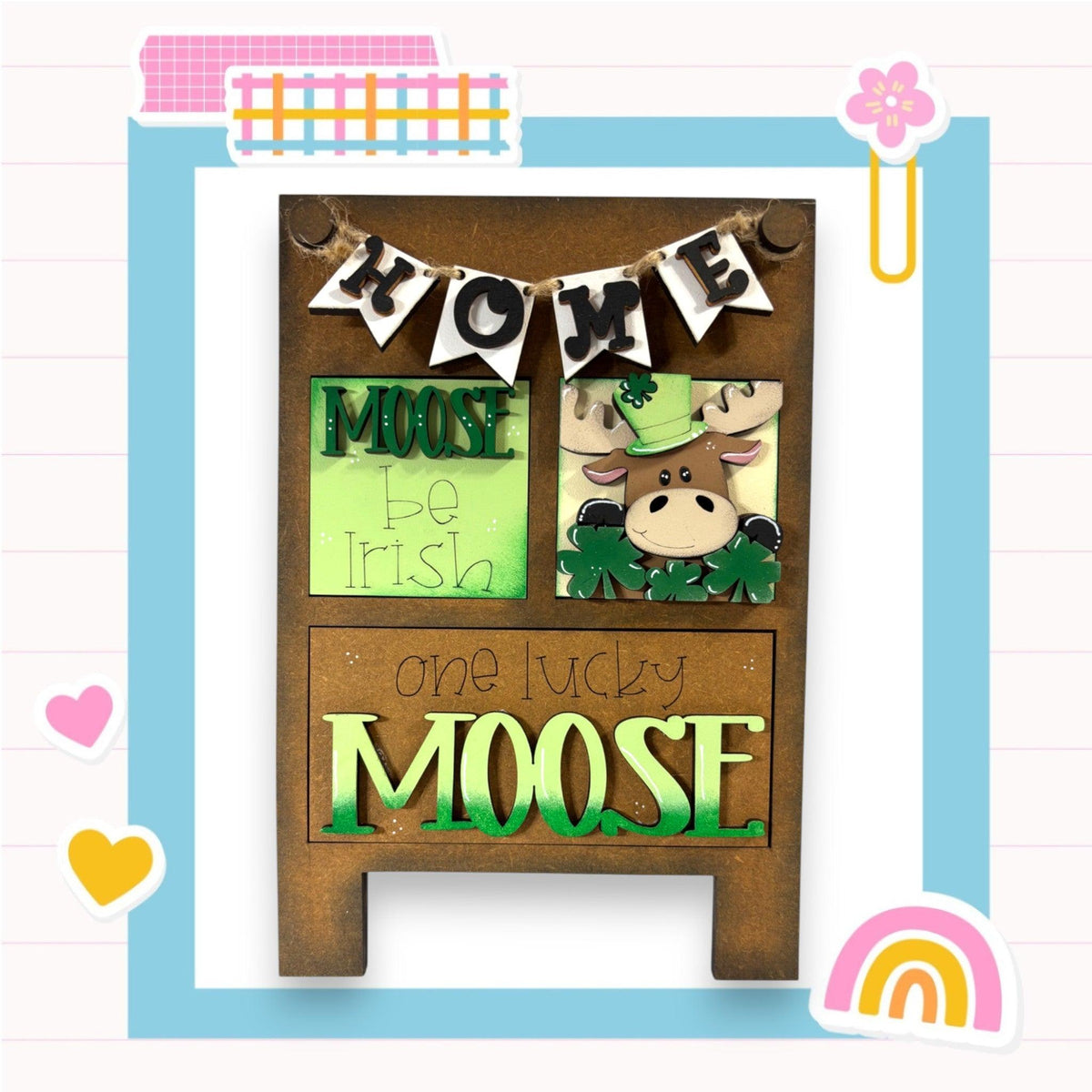 a picture of a moose made out of cardboard