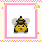 a picture of a bee wearing a hat