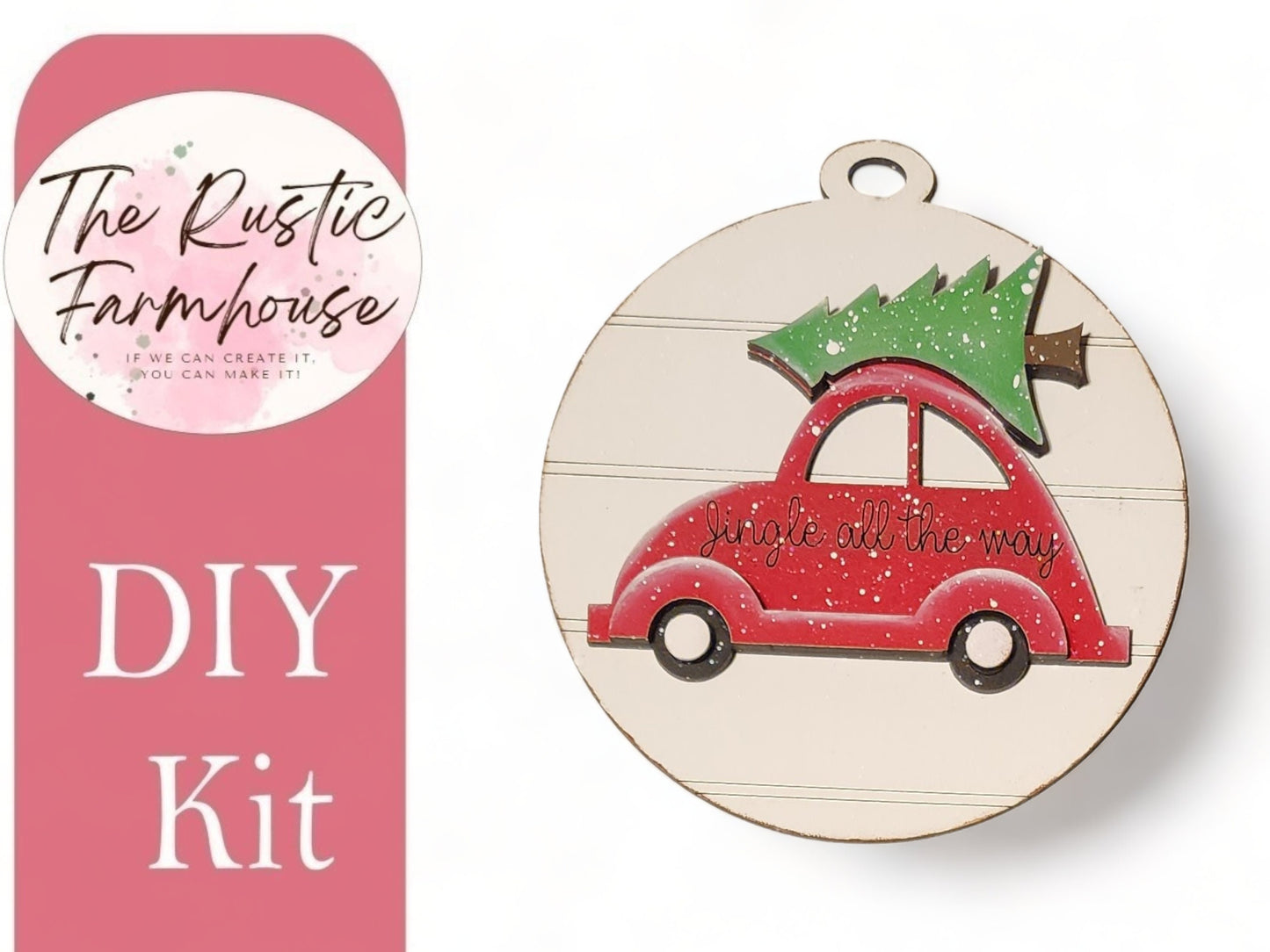 Jingle All the Way  Christmas Holiday Ornament