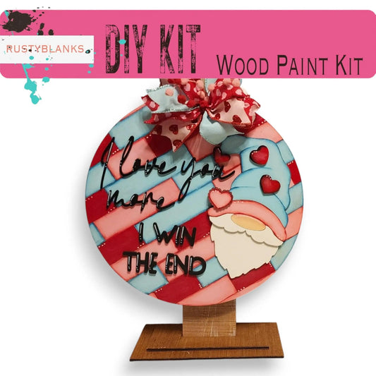 a wooden craft kit with a picture of a cupcake