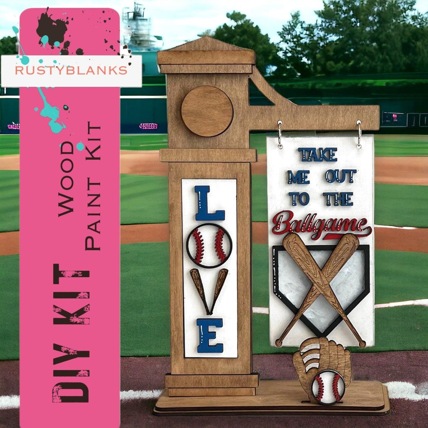 Baseball Inserts for the Mini Interchangeable Post - RusticFarmhouseDecor