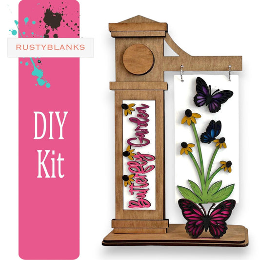 Butterfly Garden Summer Insert for the Mini Interchangeable Posts - RusticFarmhouseDecor