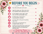 The image is a guide or instructions for a craft project, providing step-by-step directions and recommendations for using various materials and techniques.