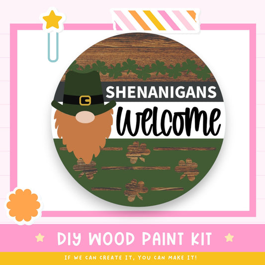 a wooden sign that says, shehangan's welcome