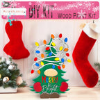 a christmas stocking and stocking hanging on a wall