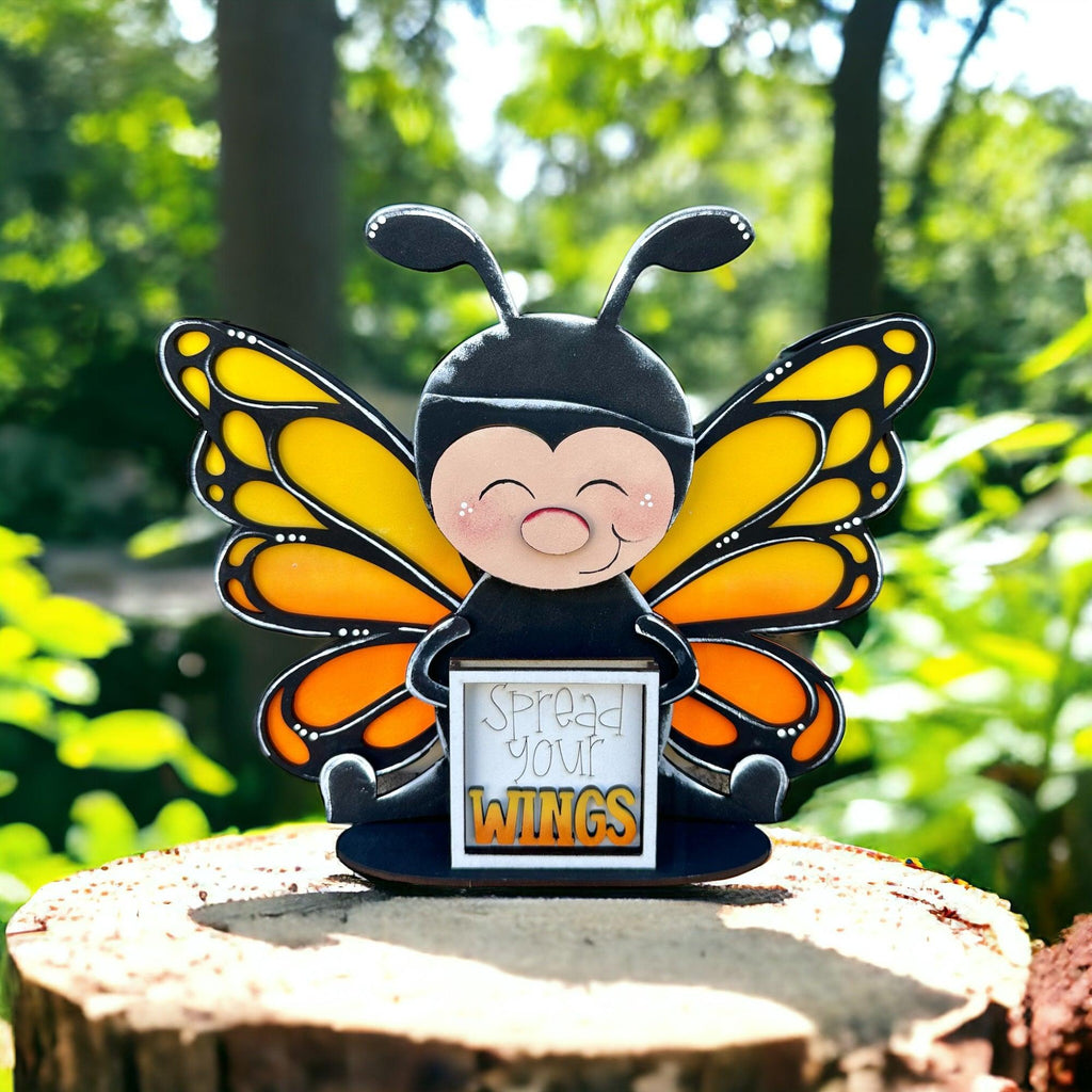 a picture frame with a picture of a butterfly on it