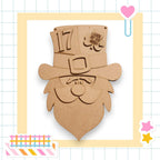 a wooden cutout of a st patrick's day hat