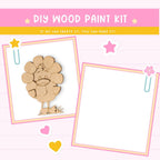 a wooden craft kit with a picture of a bird