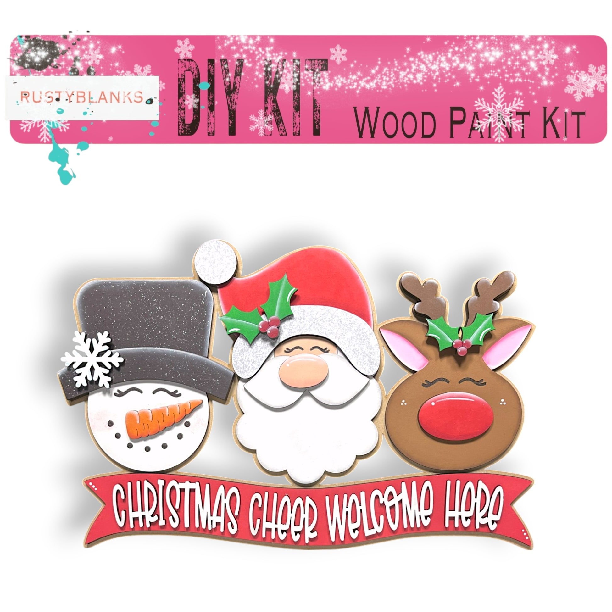 a picture of some christmas themed items on a white background