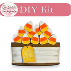 Candy Corn for the Interchangeable Flower Basket Decor - Wood Blank for Painting - Inserts for Basket - RusticFarmhouseDecor