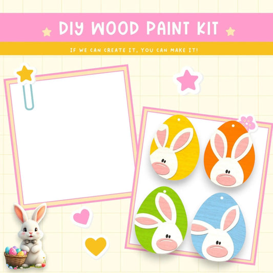 a picture of a bunny and some other items