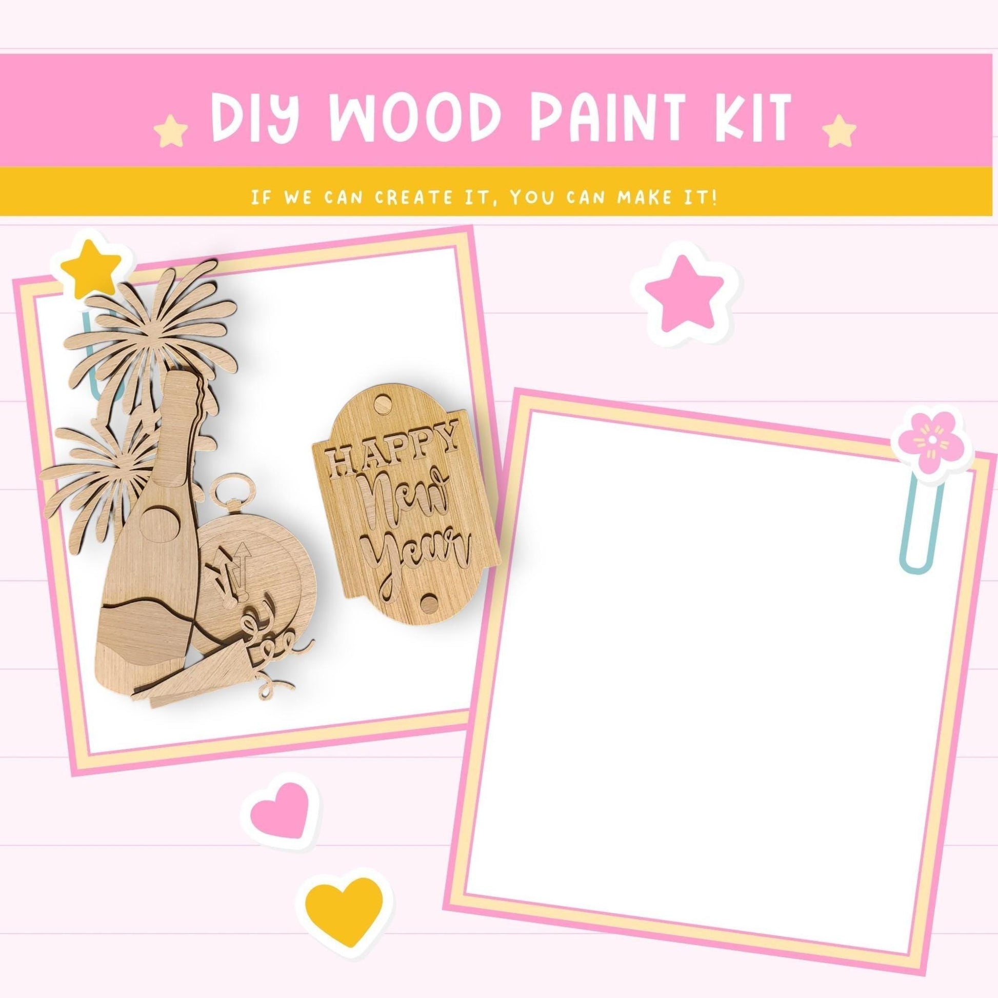 a wooden craft kit with a picture of a giraffe