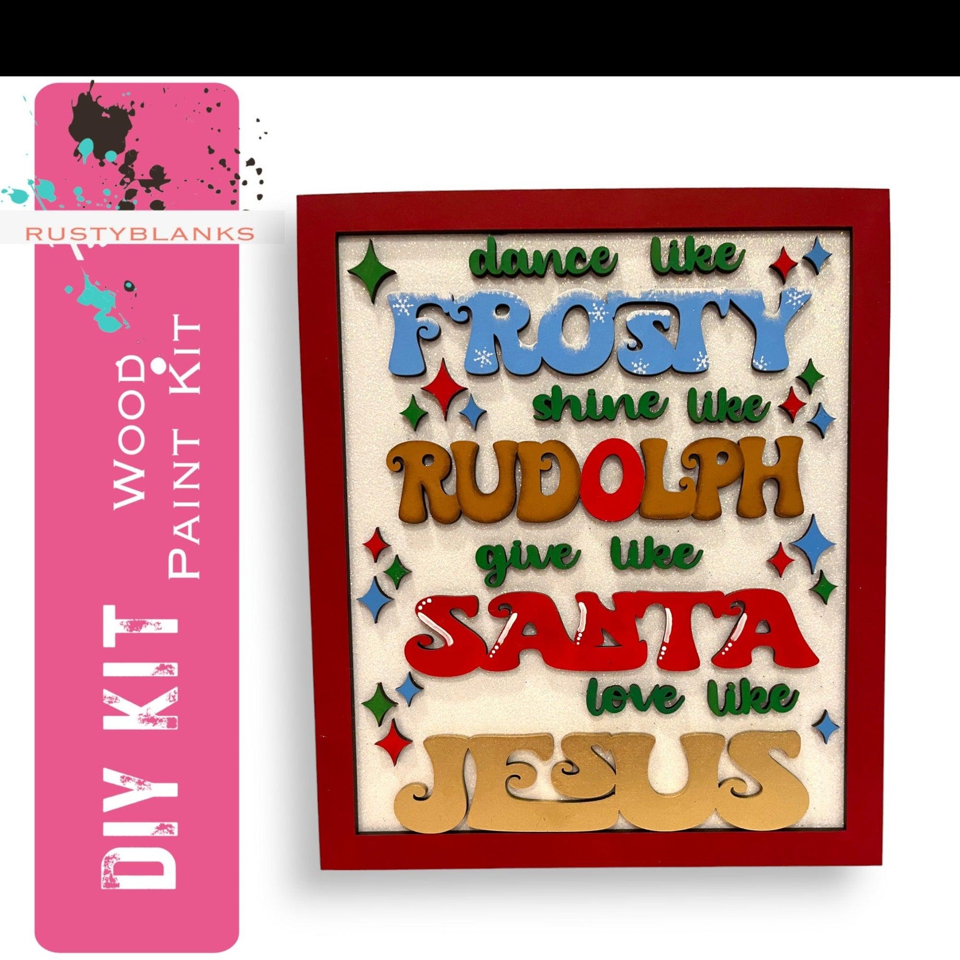 Christmas Dance Like Frosty Framed Sign - RusticFarmhouseDecor