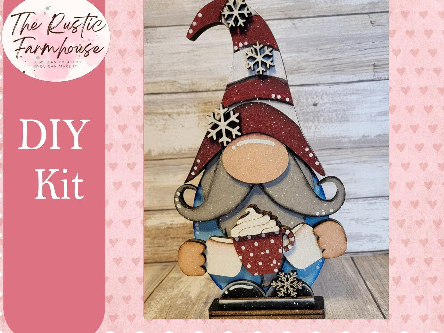 Christmas Hot Cocoa Gnome - RusticFarmhouseDecor