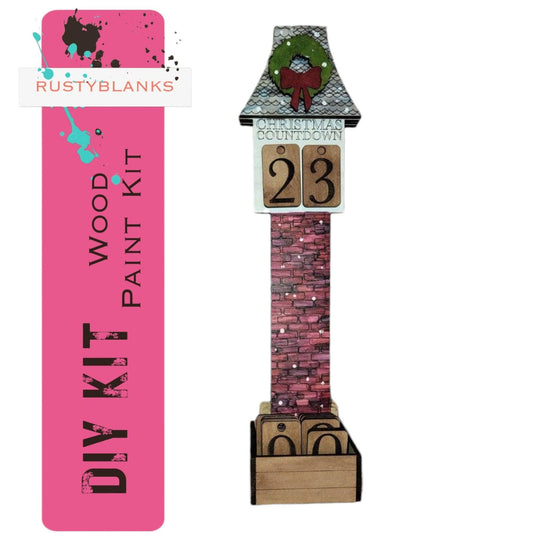 Christmas Village Countdown Tower DIY - RusticFarmhouseDecor