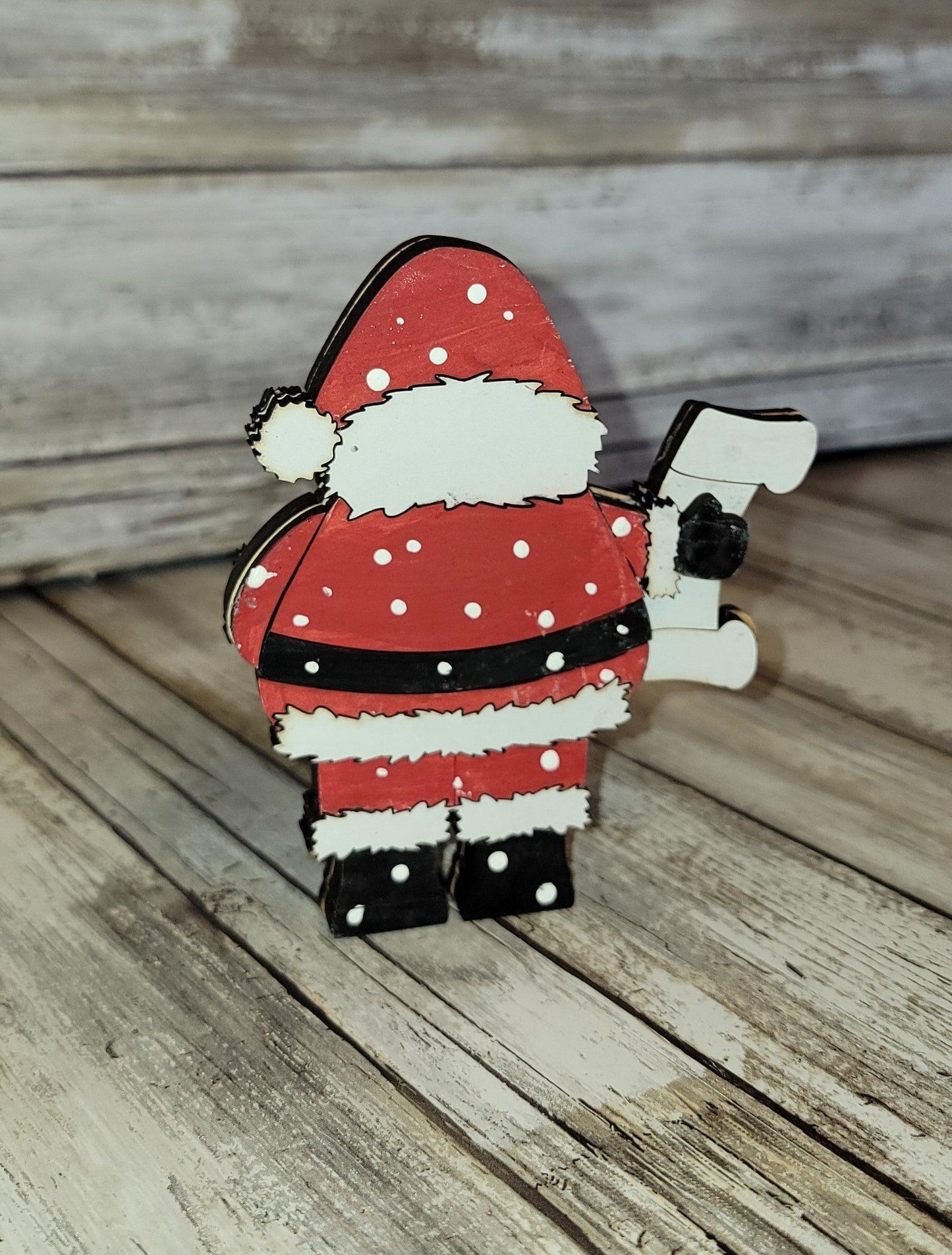 Christmas Village Santa and Sleigh DIY - RusticFarmhouseDecor