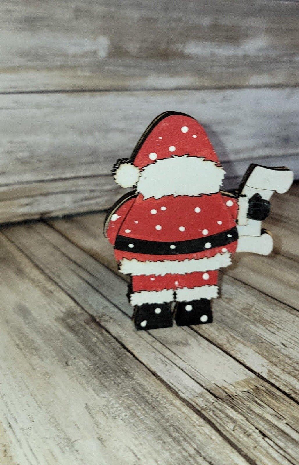 Christmas Village Santa and Sleigh DIY - RusticFarmhouseDecor