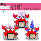 Crab with 12 Interchangeable Seasonal Hats, Insert and tile holder, Season DIY Decor - RusticFarmhouseDecor