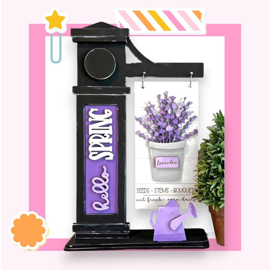 a picture of a clock with a flower pot on top of it
