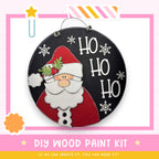 a christmas ornament with a santa clause on it
