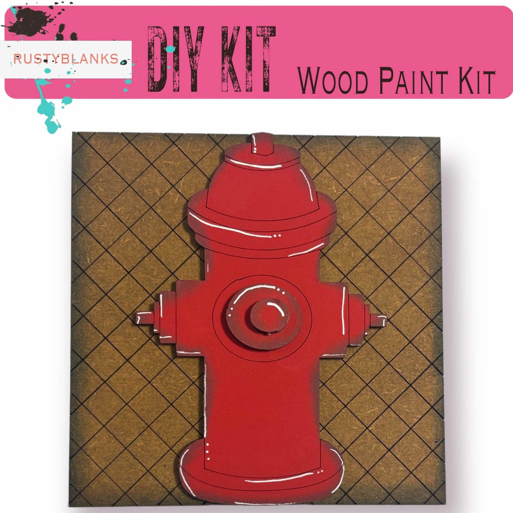 a red fire hydrant sitting on top of a wooden floor