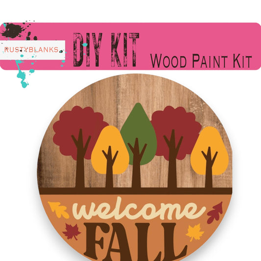 a wooden sign that says welcome fall