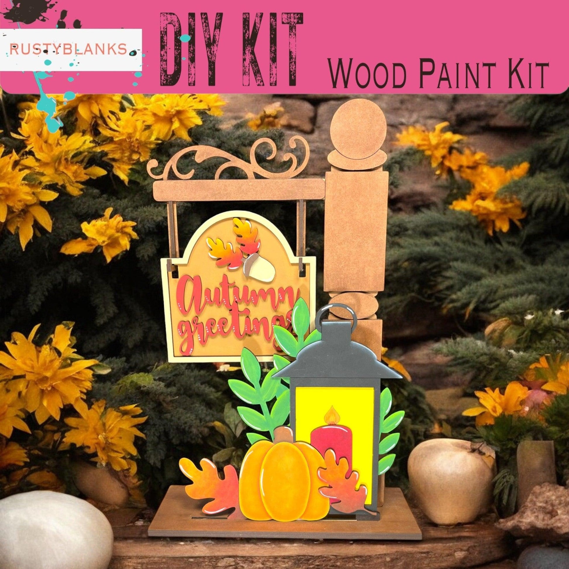 a picture of a wooden sign that says diy kit