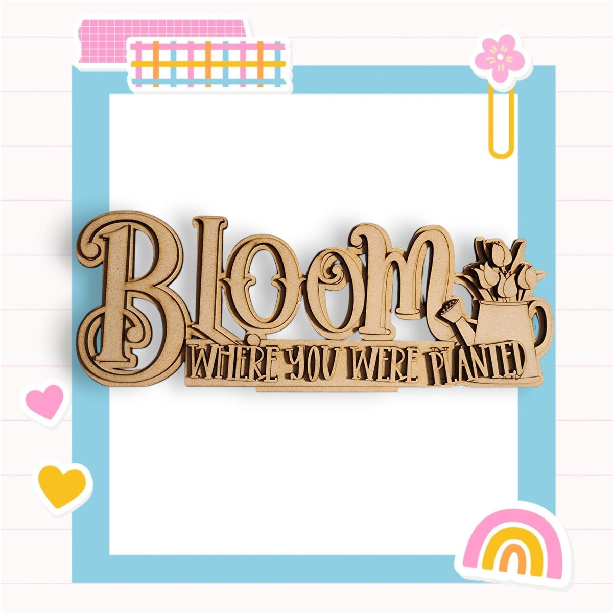 a wooden sign that says bloom where you were planted