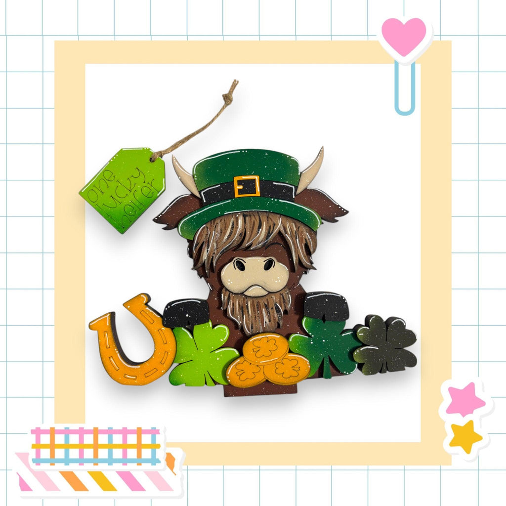 a st patrick's day card with a cute leprechaun