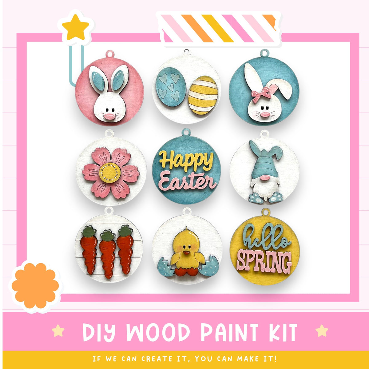 a picture of a bunch of easter decorations