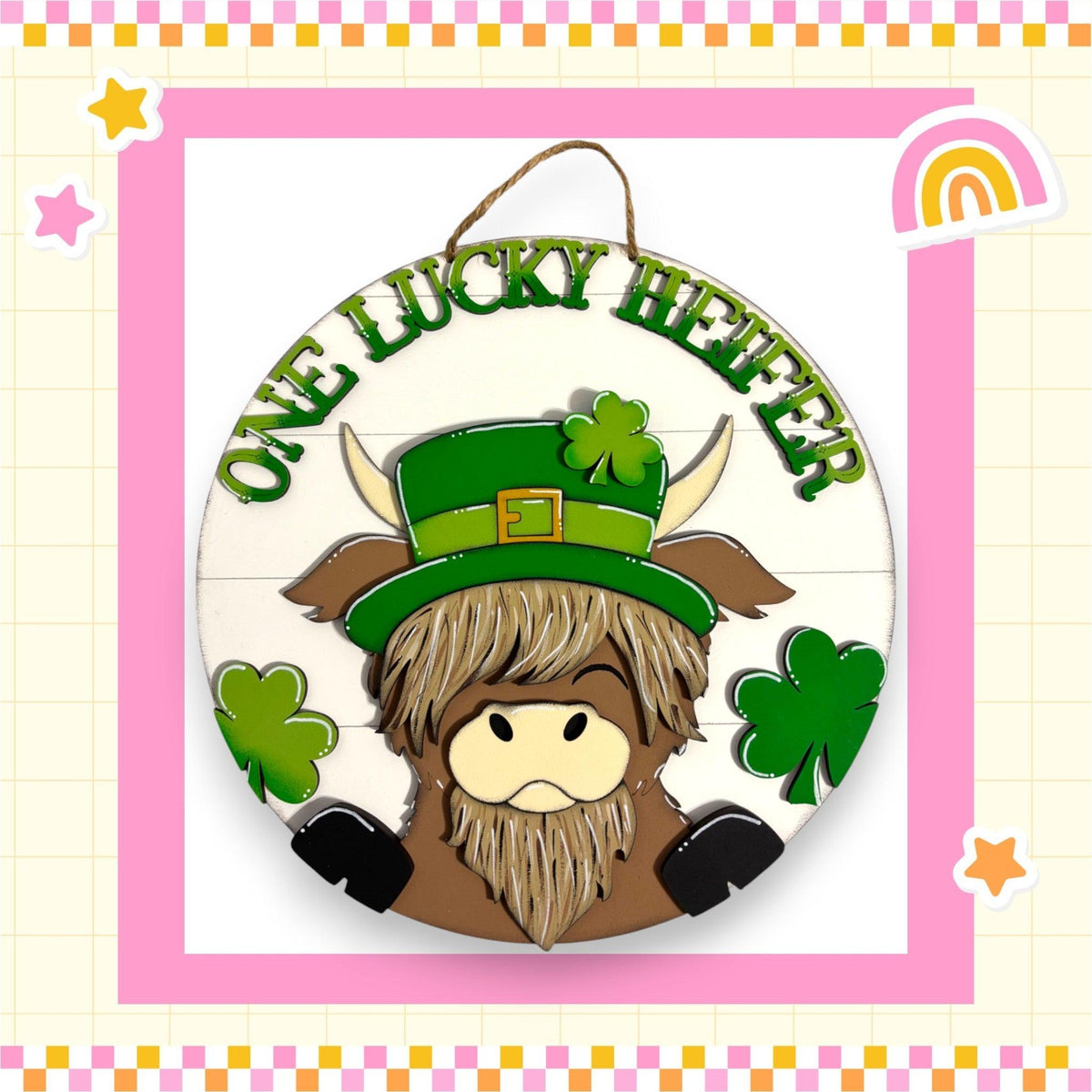a st patrick's day ornament with a leprechaun