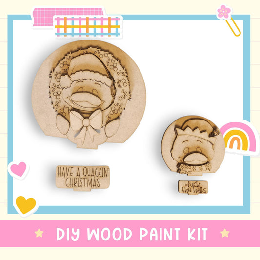 a picture of a wooden christmas decoration kit