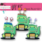 Dinosaur with 12 Interchangeable Seasonal Hats, Insert and tile holder, Season DIY Decor - RusticFarmhouseDecor