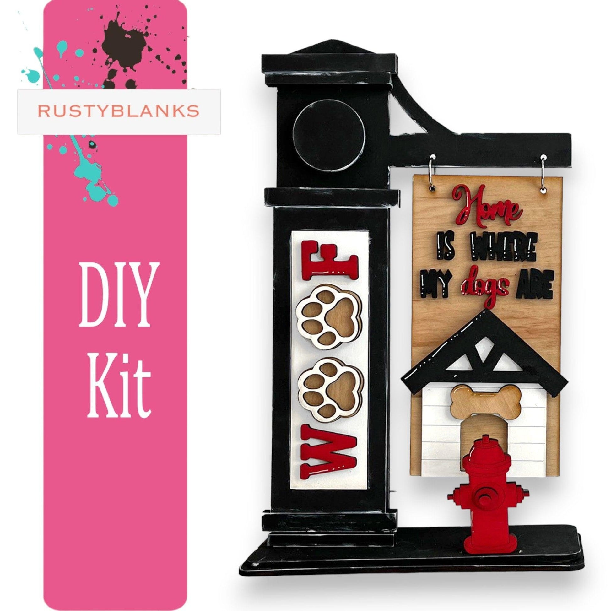 Dog Inserts for the Mini Interchangeable Post - RusticFarmhouseDecor