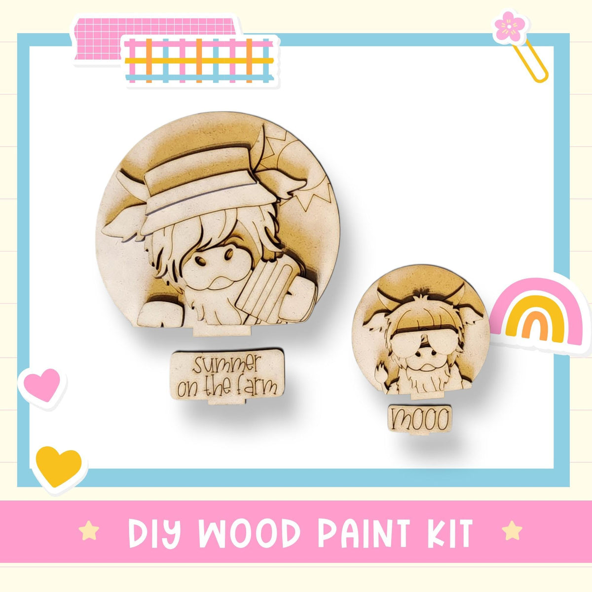a picture of a wooden pin with a picture of a girl on it