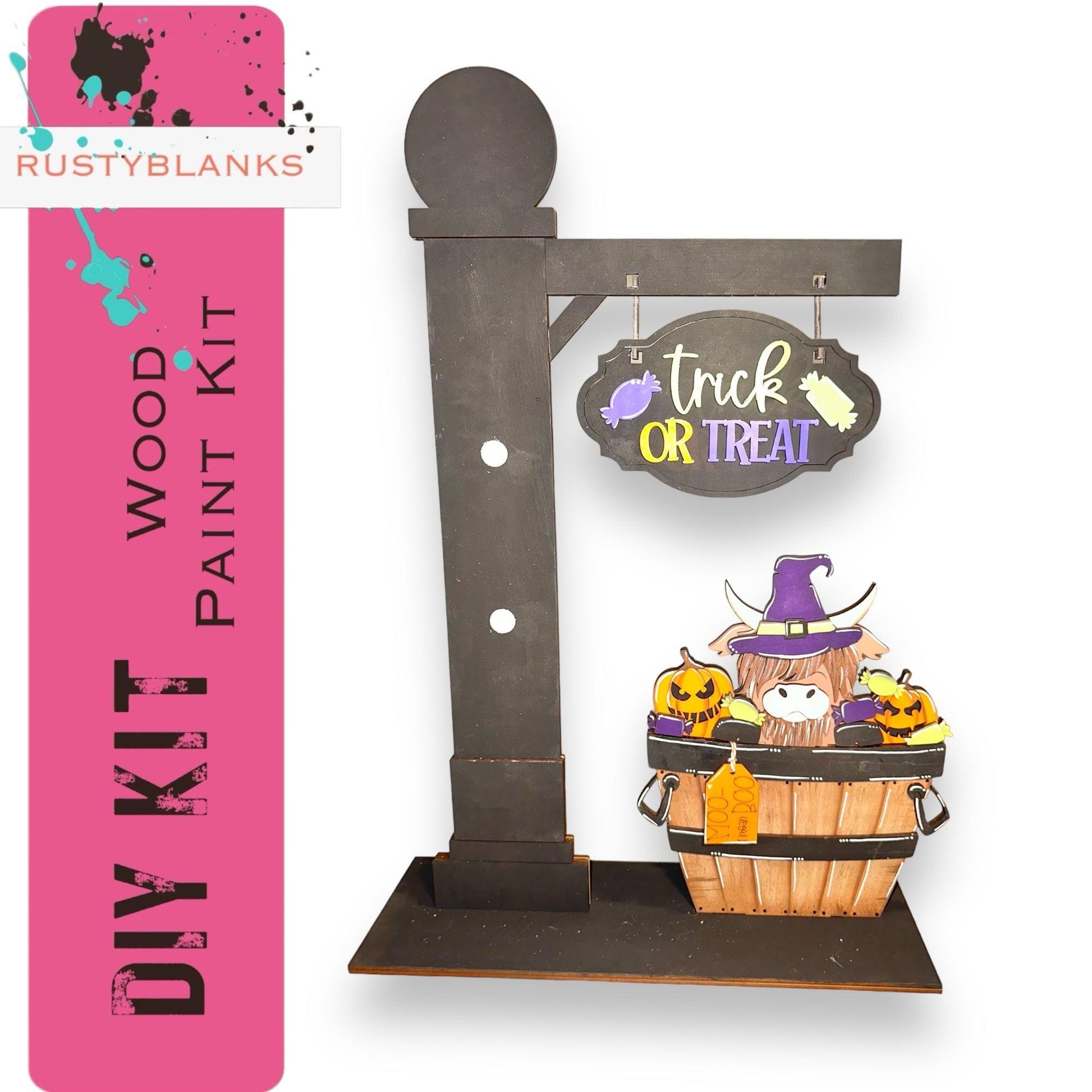 a picture of a trick or treat sign