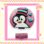 a picture of a penguin with a hat on