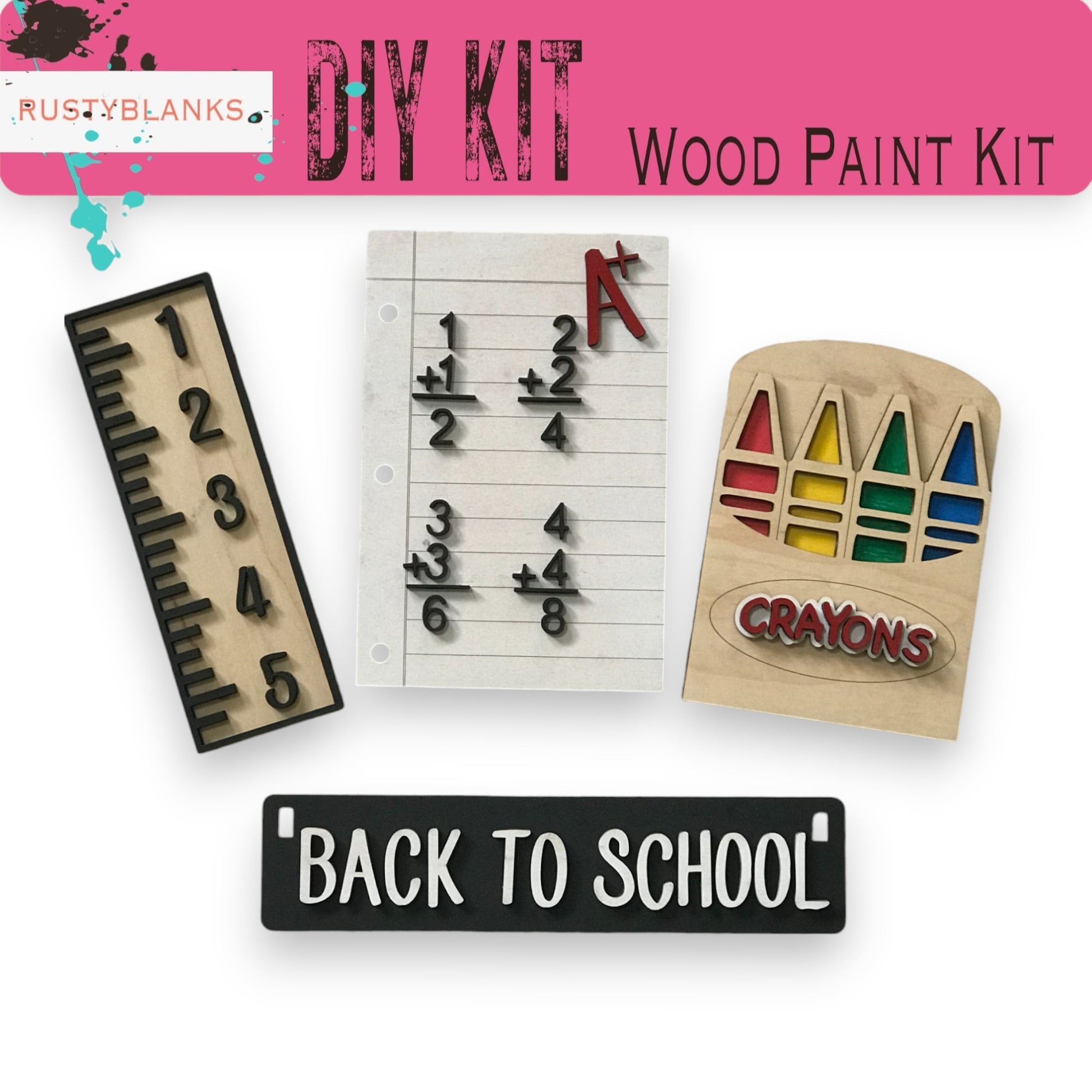 back to school diy kit for wood painting